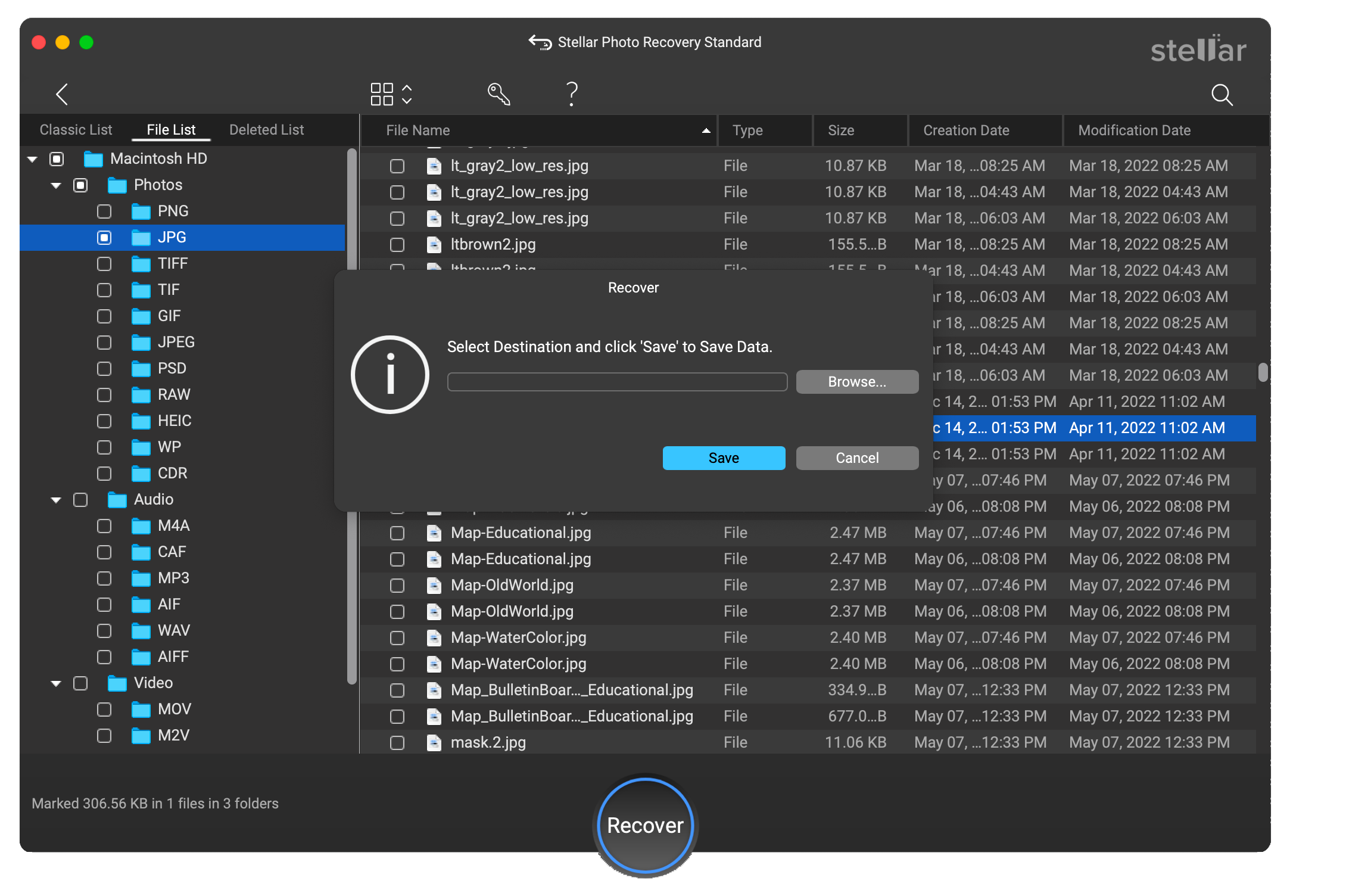 stellar-photo-recovery-for-mac-browse-location