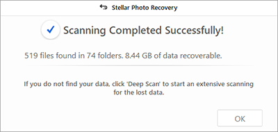 stellar-photo-recovery-scan-completes