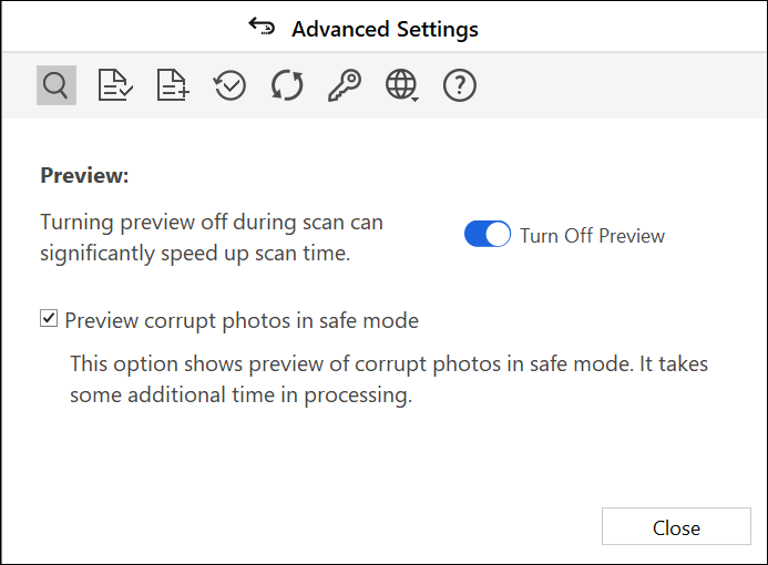 stellar-photo-recovery-advanced-settings