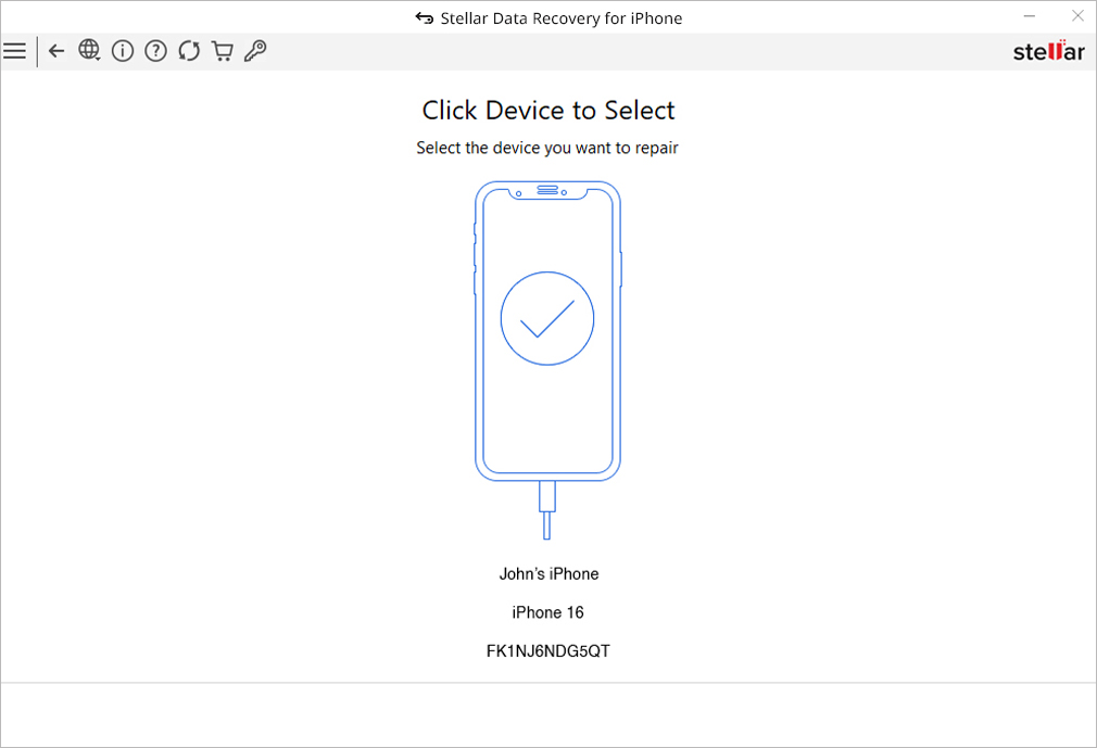 stellar-data-recovery-for-iphone-connect-your-phone