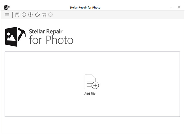 Main user interface of Stellar Repair for Photo