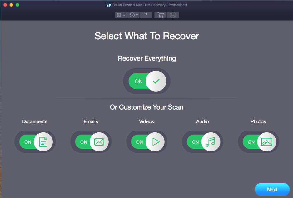 Stellar Phoenix Mac Data Recovery - Select Location