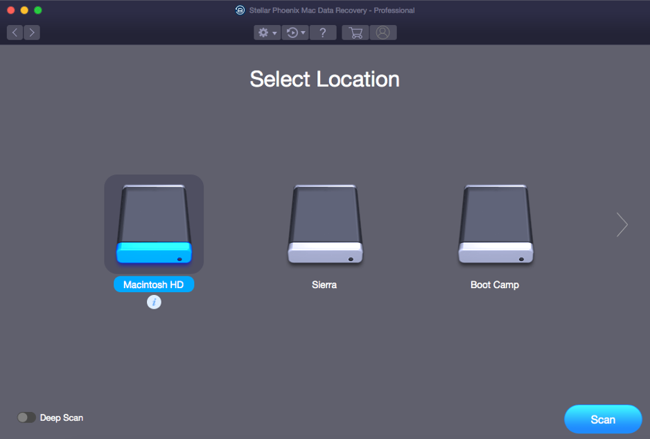 Stellar Phoenix Mac Data Recovery - Scanning