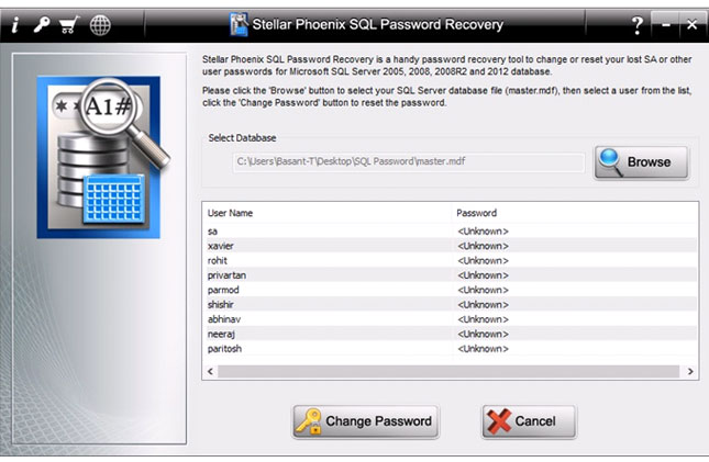 SQL Password Recovery