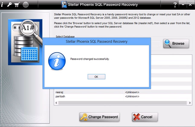 SQL Password Recovery