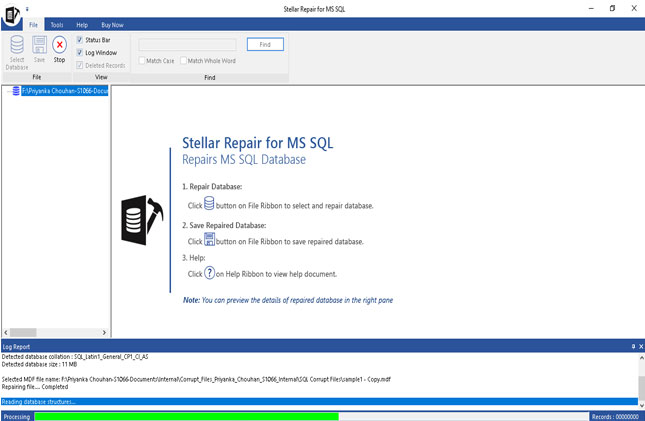 Screenshots Stellar Phoenix Sql Recovery 0364