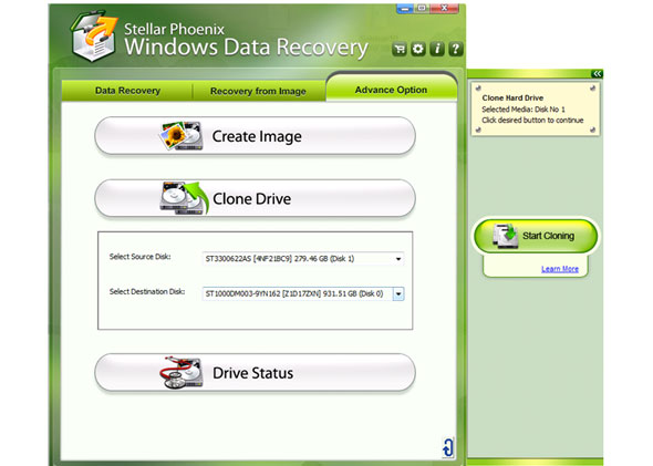 drive cloning - partition recovery professional