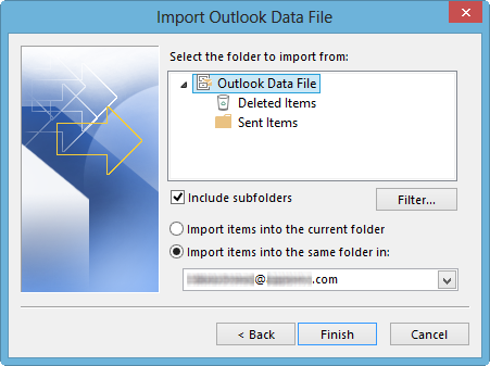 import a pst file into outlook for mac